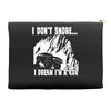 i dont snore i dream i`m a 4 x 4 Accessory Pouches