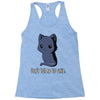 don't tell me to smile Racerback Tank