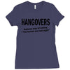 hangovers you kicked ass bro funny cool party booze alcohol geek shirt Ladies Fitted T-Shirt