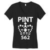 british pint funny Women's V-Neck T-Shirt