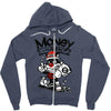 rich cat Zipper Hoodie