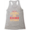 legends are born in october Racerback Tank