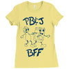 peanut butter and jelly bff Ladies Fitted T-Shirt