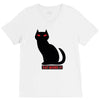 cat V-Neck Tee