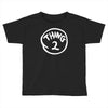thing 1 and thing 2 red dr suess cat in a hat fancy fun Toddler T-shirt