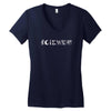 science coexist Women's V-Neck T-Shirt