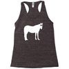 staring horse Racerback Tank