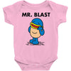 mr. blast Baby Onesie