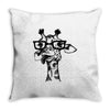 nerd giraffe Throw Pillow