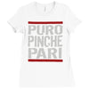 puro pinche pari funny Ladies Fitted T-Shirt