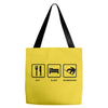 eat sleep snowboard mens black snowboarding t shirt wow Tote Bags