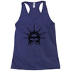evil skull face Racerback Tank