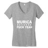 murica Women's V-Neck T-Shirt