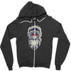 Kizil derili kiz Zipper Hoodie