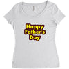 HAPPY FATHER DAY Women's Triblend Scoop T-shirt