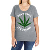 don't panic it's organic   marijuana Ladies Curvy T-Shirt