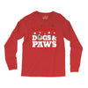 christmas dogs and paws Long Sleeve Shirts