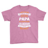 Super Cool Papa Of A Freaking Awesome Grandson Youth Tee