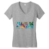 jake paulers cool colors Women's V-Neck T-Shirt