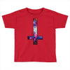 inverted galaxy cross funny  religion banter space fashion new Toddler T-shirt