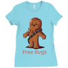 hug a wookiee Ladies Fitted T-Shirt