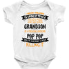 Super Cool Grandson Of A Freaking Awesome Pop Pop Baby Onesie
