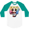 harley quinn 3/4 Sleeve Shirt