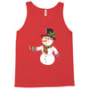 smiling snowman holding out christmas Tank Top
