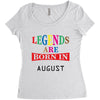 legends are born august Women's Triblend Scoop T-shirt