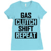 gas clutch shift repeat Ladies Fitted T-Shirt