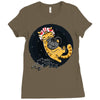 rebel cattack Ladies Fitted T-Shirt