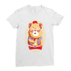 brown bear Ladies Fitted T-Shirt
