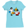 vector gamer boxing Ladies Fitted T-Shirt