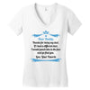 Dear Daddy, Thanks for Being my Dad Baby Boy Letter to Father Women's V-Neck T-Shirt