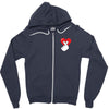 love more pocket Zipper Hoodie