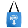 sympathy bump novelty beer belly Tote Bags