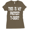 My First Protest T-Shirt Ladies Fitted T-Shirt