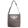 teddy boy homage Adjustable Strap Totes