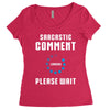 sarcastic comment loading Women's Triblend Scoop T-shirt