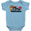 pizza is my valentine Baby Bodysuit