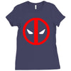 deadpool logo avengers marvel comics gift Ladies Fitted T-Shirt