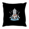 skull emblem Throw Pillow