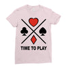 time to play Ladies Fitted T-Shirt