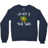 world's best sister with flowers. Crewneck Sweatshirt
