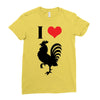 i love cock Ladies Fitted T-Shirt