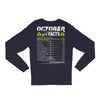 October Girl Facts Libra Long Sleeve Shirts