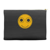 funny smiley face Accessory Pouches