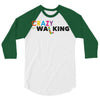 crazy for walking 3/4 Sleeve Shirt