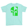 mad engine marvel brand punisher scar glow in the dark Youth Tee