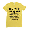 I Love You Uncle Ladies Fitted T-Shirt